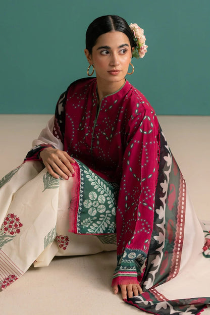 AFSANAH SILK PRINT 2PC
