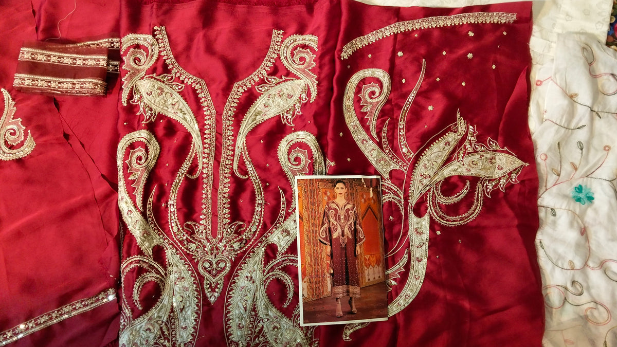 Ethnic Silk Embroided 2pc Hit code E-1069