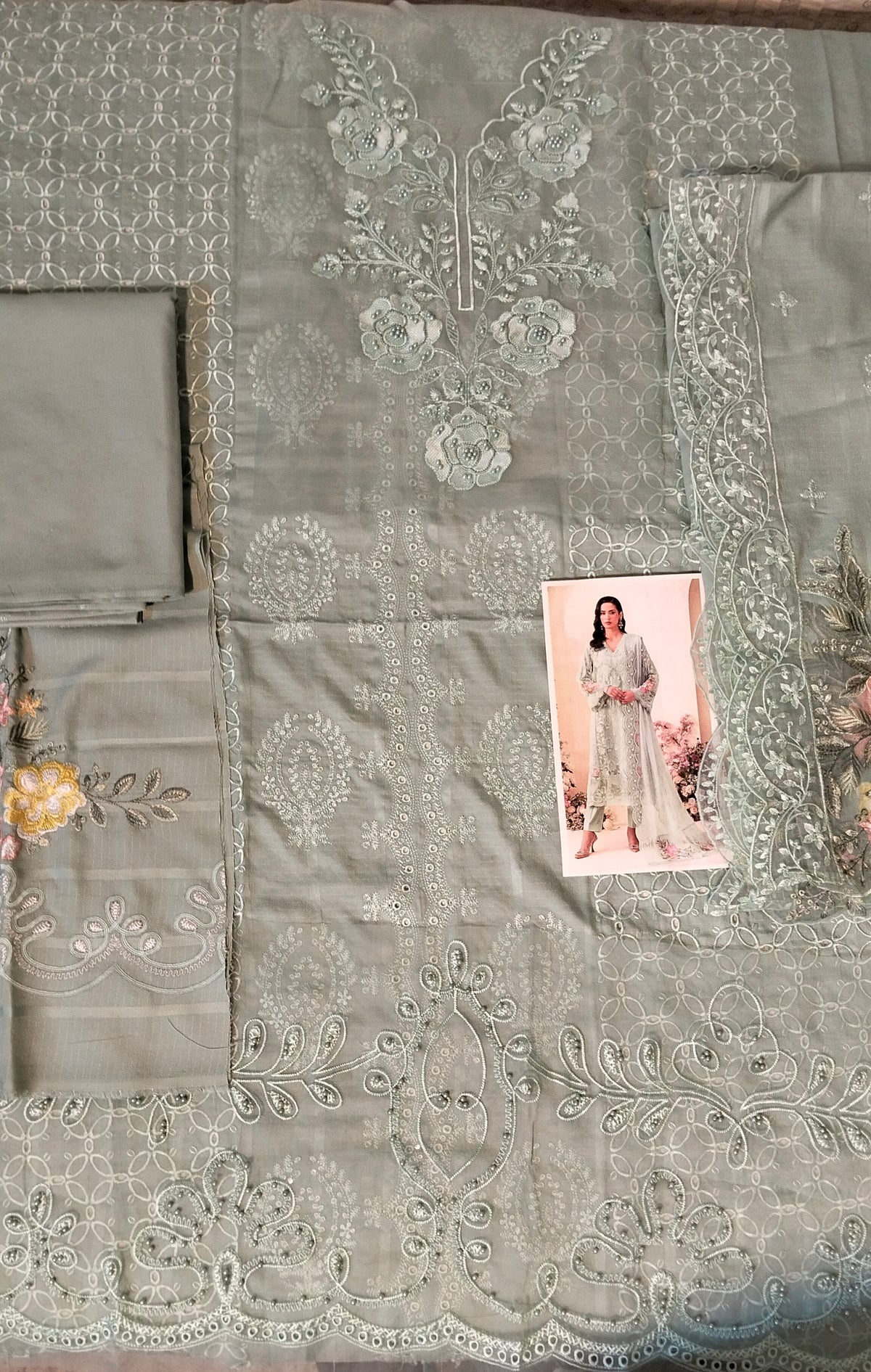 Maria.b Dhanak Collection 3pc Hit code