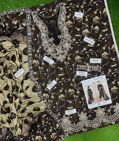 LINEN PRINT COLLECTION 3PC HIT CODE