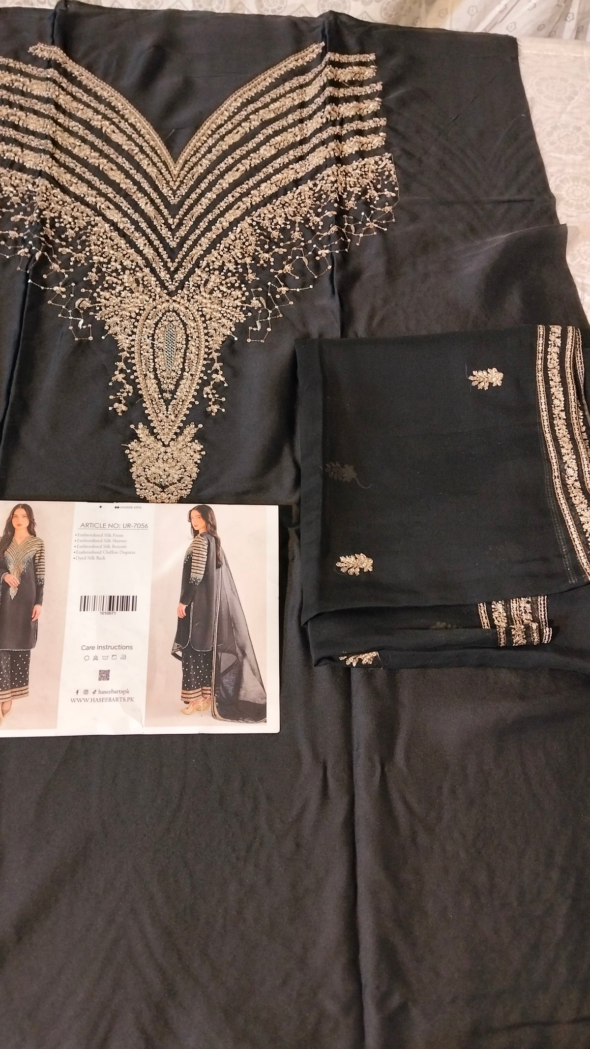 Jazmin Silk Embroided 3pc Hit Code