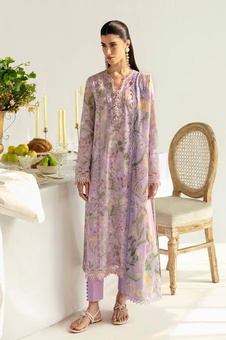 QALAMKAR LUXURY LINEN PRINT COLLECTION 3PC HIT CODE