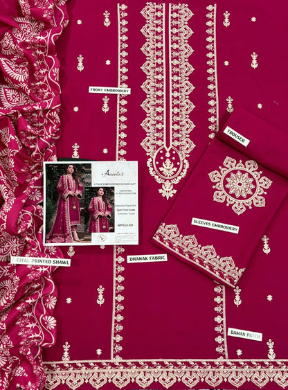 ANEELAS DHANAK COLLECTION 3PC HIT CODE