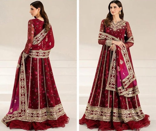 BAROQUE EMBRIODERED LAWN HIT CODE 2167