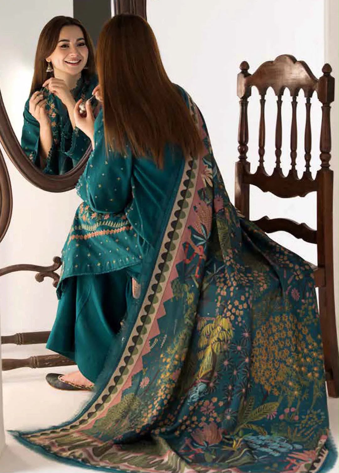 SOBIA NAZIR LUXURY DHANAK COLLECTION 3PC HIT CODE 3052
