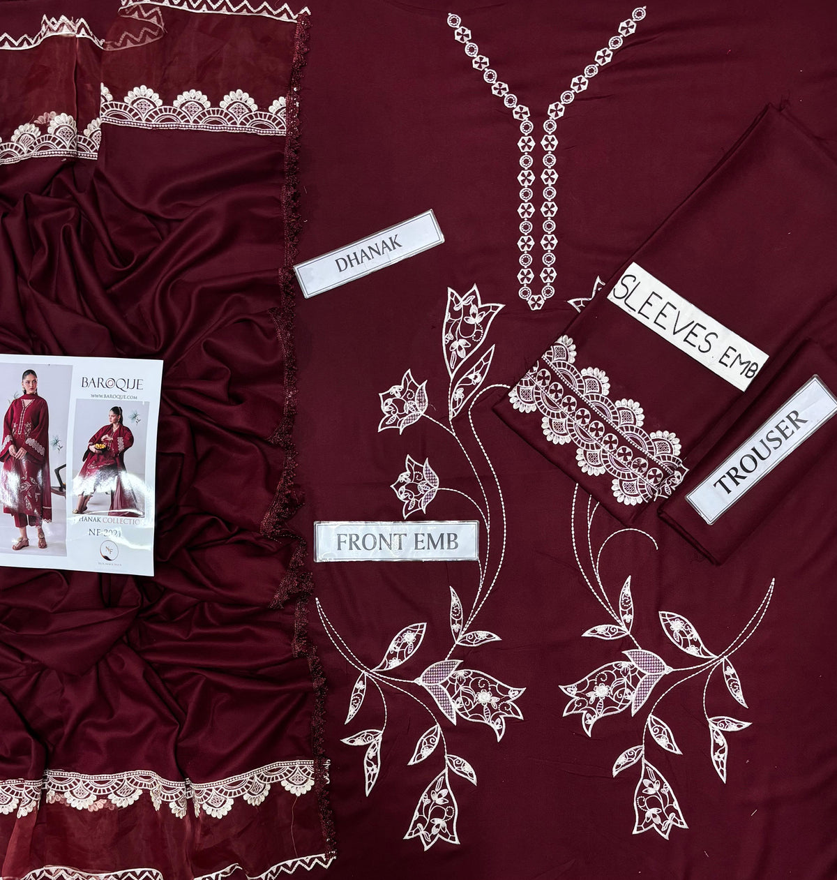 BAROQUE LUXRY DHANAK COLLECTION 3PC HIT CODE