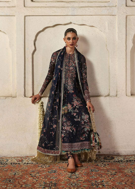 HUSSAIN REHAR SILK PRINT 3PC HIT CODE