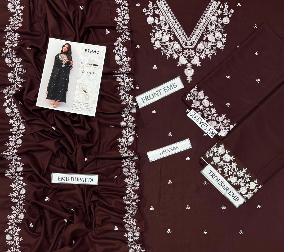 PEZWAN DHANAK COLLECTION 3PC HIT CODE