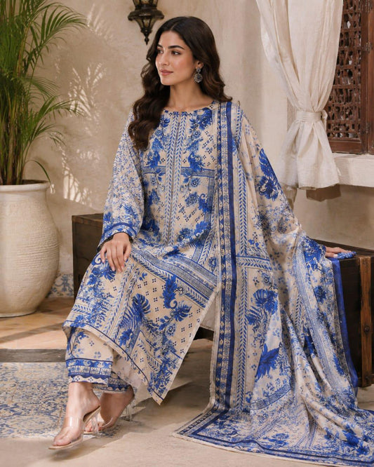 LULUSAR DIGITAL PRINT SILK PRINT 3PC HIT CODE