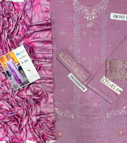 AZURE LUXURY DHANAK COLLECTION 3PC HIT CODE