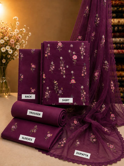 Bareeze All Over Embroided 3pc Hit Code