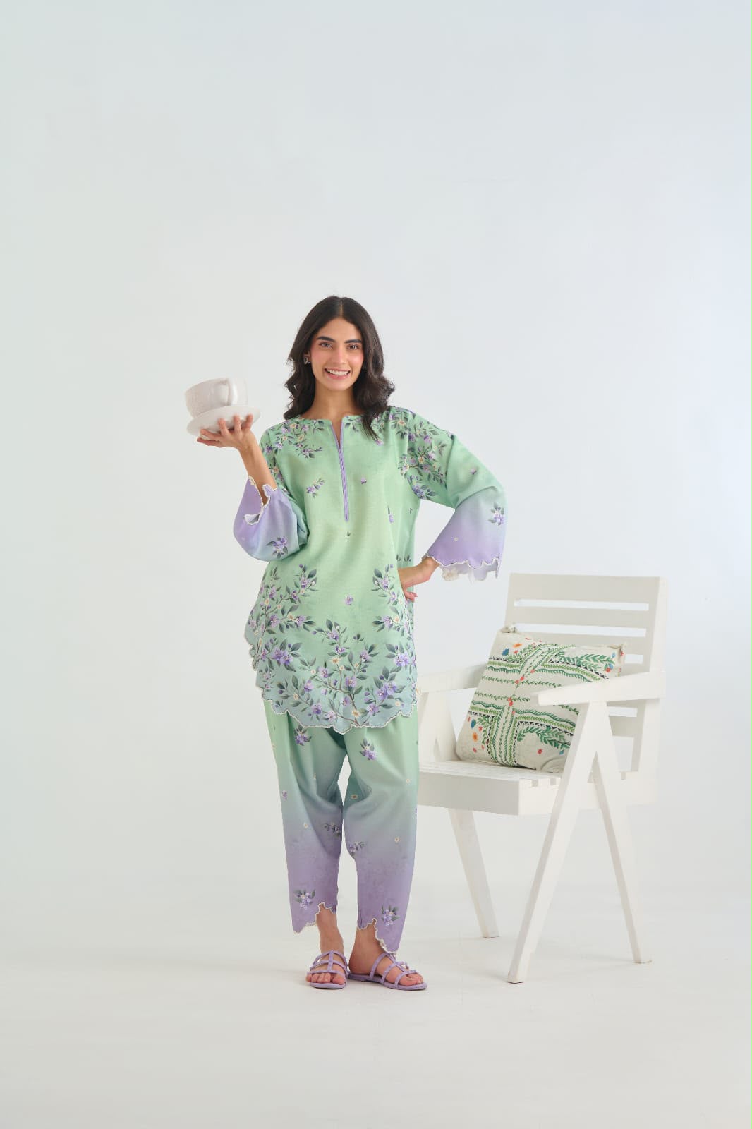 BAROQUE SILK PRINT 2PC