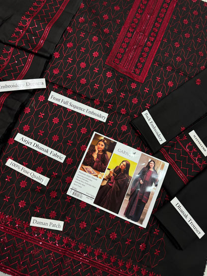ANEELAS DHANAK COLLECTION 3PC HIT CODE
