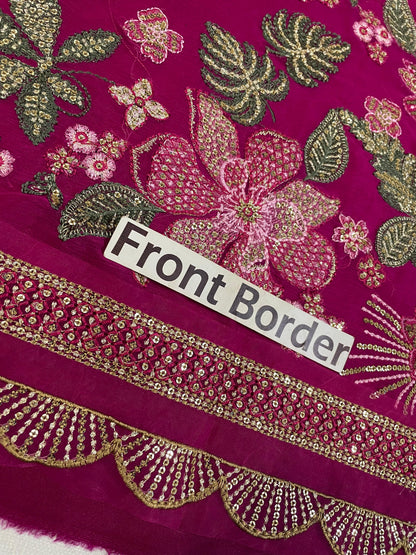Jazmin Chiffon* Embroidered Unstitched Collection 3pc