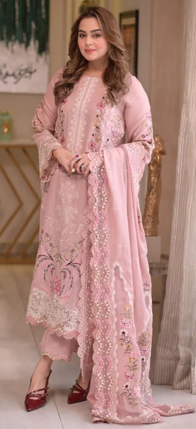 ANEELAS DHANAK COLLECTION 3PC HIT CODE