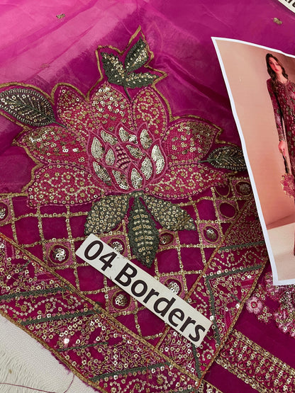 Jazmin Chiffon* Embroidered Unstitched Collection 3pc