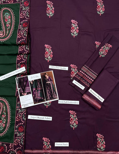 BATIK DHANAK COLLECTION 3PC HIT CODE 1377