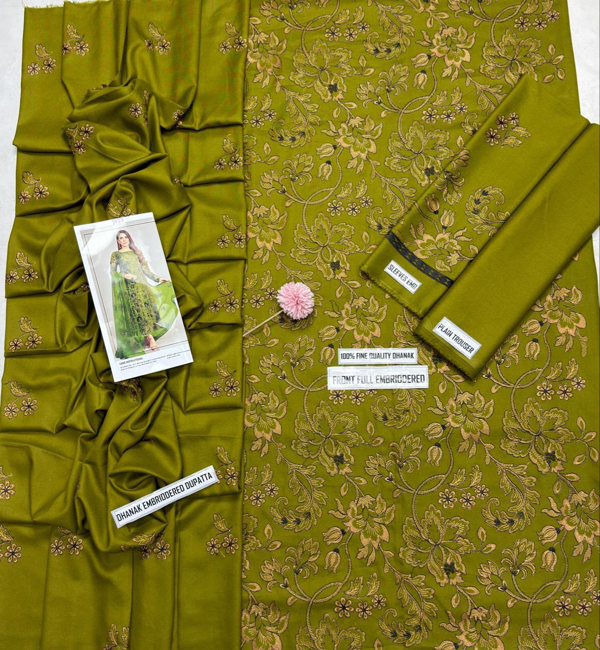 BAREEZE LUXURY DHANAK COLLECTION 3PC HIT CODE 7623