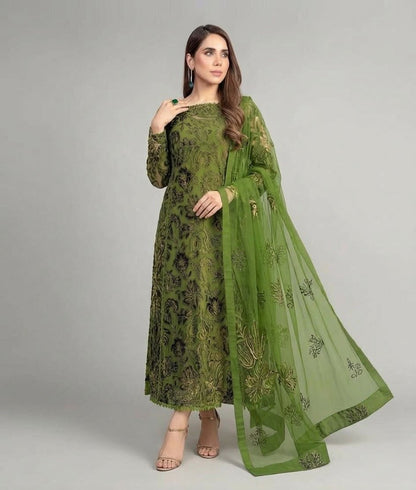 BAREEZE LUXURY DHANAK COLLECTION 3PC HIT CODE 7623