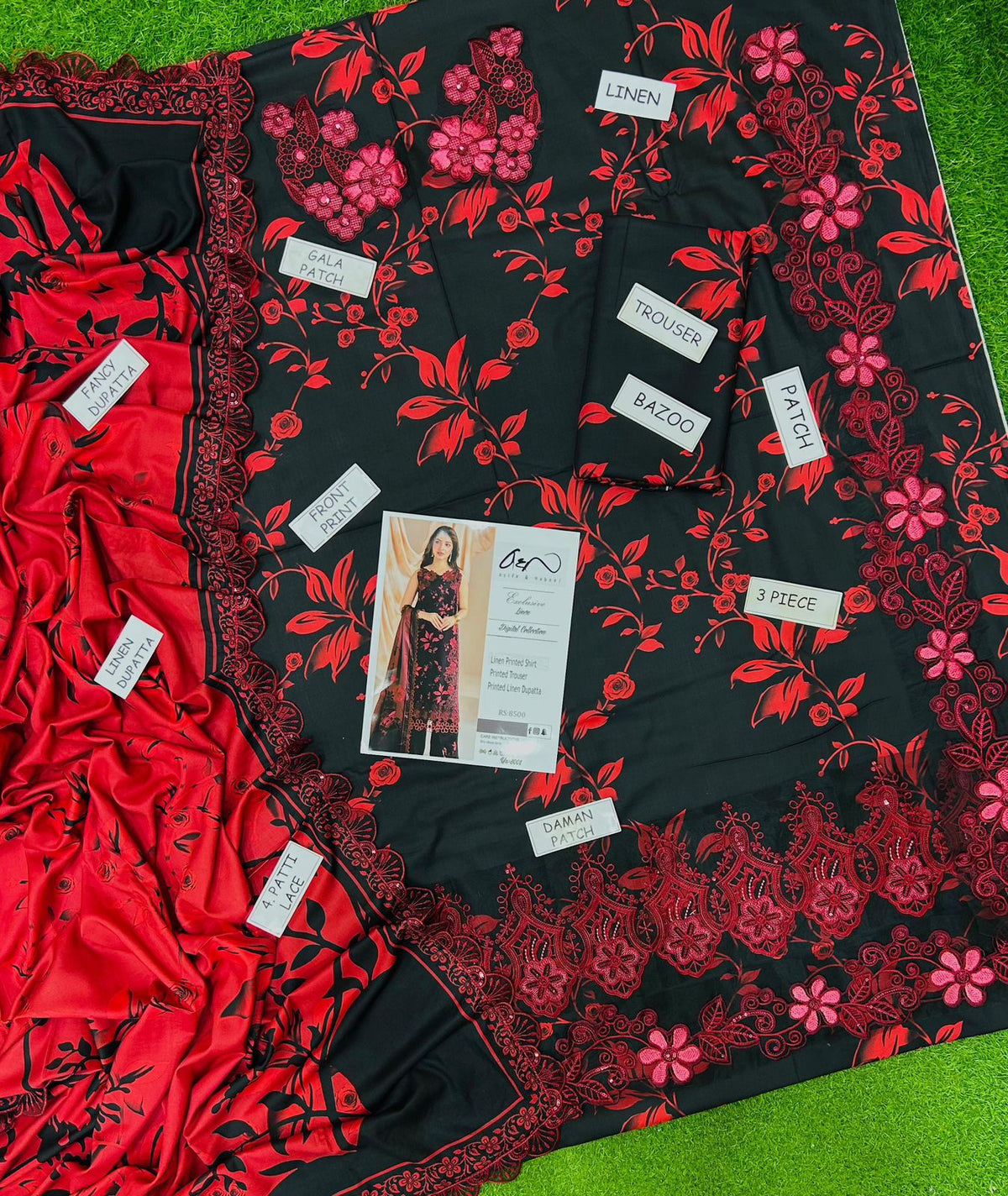 MARIA.B LUXURY LINEN PRINT COLLECTION 3PC HIT CODE