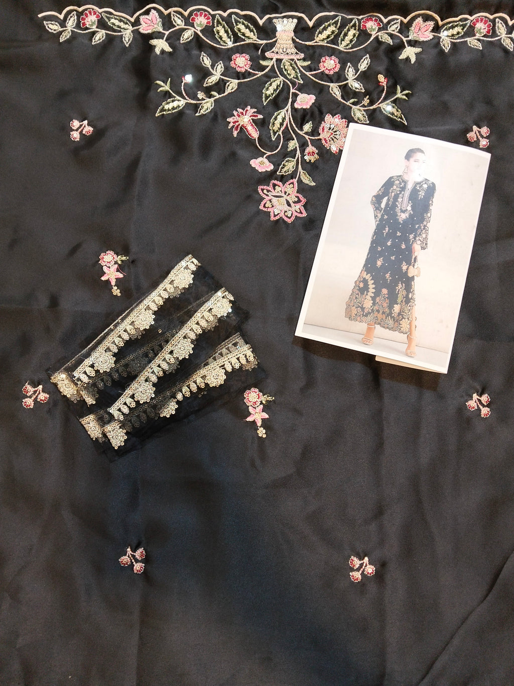Ethnc Kaftan Style Black 2pc Hit Code D01