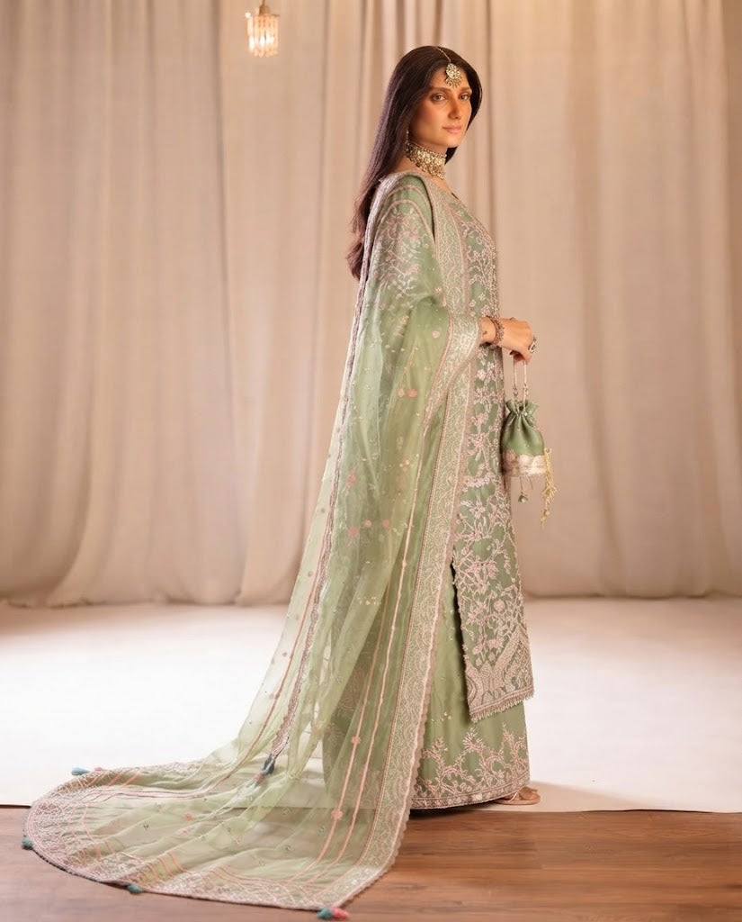 Tabiya Raw Silk 3PC Dress – Raw Silk | Wedding Wear