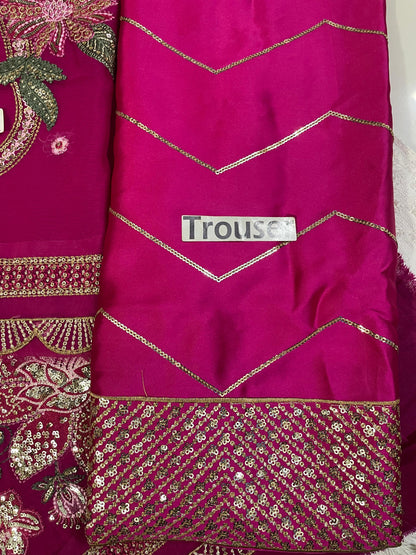 Jazmin Chiffon* Embroidered Unstitched Collection 3pc