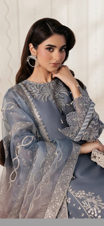 ZARIF CHIFFON 3PC UNSTICHED HIT CODE