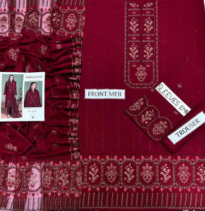 MOHAGNI WINTER DHANAK COLLECTION 3PC HIT CODE