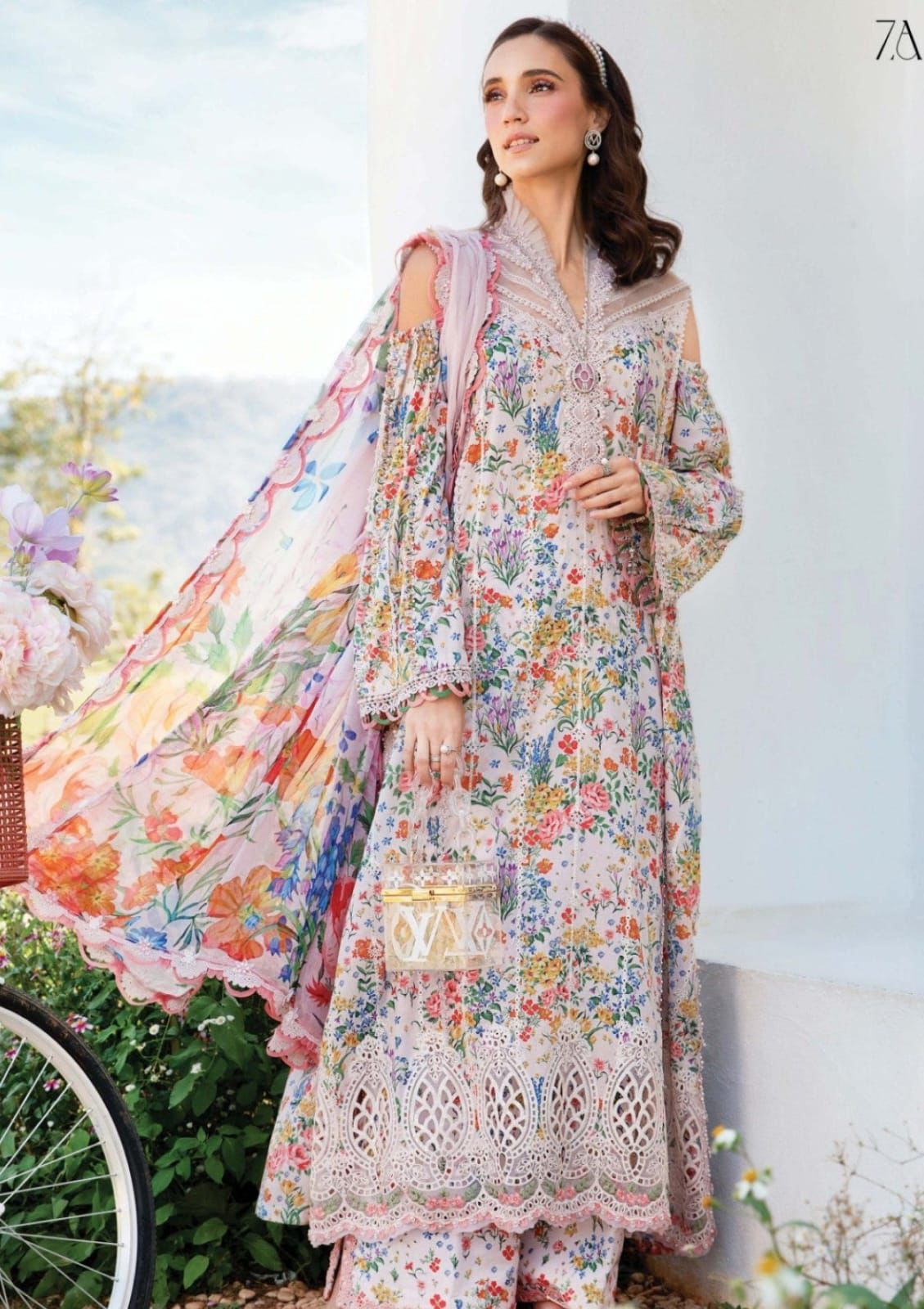 MARIA.B CHERRY LINEN PRINT COLLECTION 3PC HIT CODE