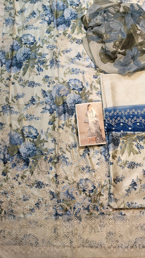 Barooque Silk Embroided 3Pc Hit Code Uf 4401 A