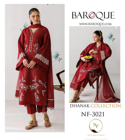 BAROQUE LUXRY DHANAK COLLECTION 3PC HIT CODE
