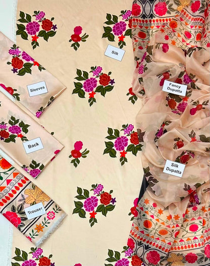 MARIA.B SILK PRINT 3 PC HIT CODE LM11