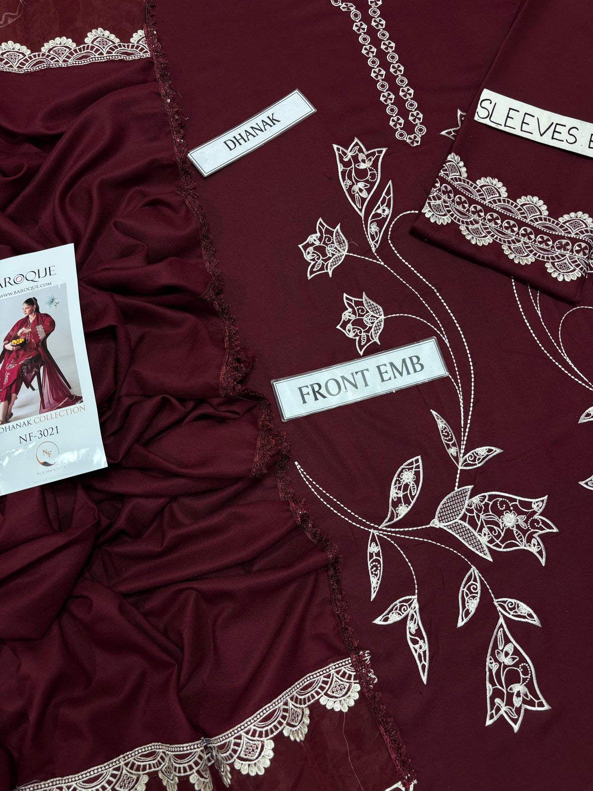 BAROQUE LUXRY DHANAK COLLECTION 3PC HIT CODE