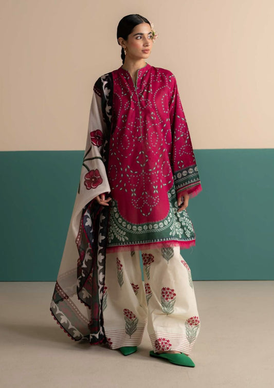 AFSANAH SILK PRINT 2PC