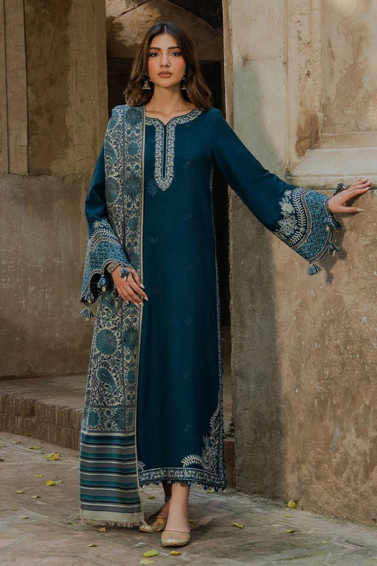 IZEL 3 PIECE EMBROIDED DHANAK COLLECTION
