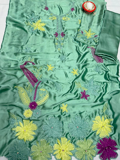 ETHNIC LUXURY SILK PRINT 2PC HIT CODE 7019