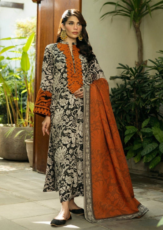 BAROOQUE LUXURY LINEN PRINT COLLECTION 3PC HIT CODE