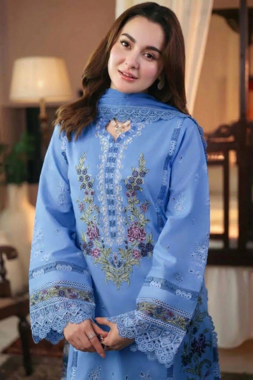QALAMKAR LUXURY DHANAK COLLECTION 3PC HIT CODE 480