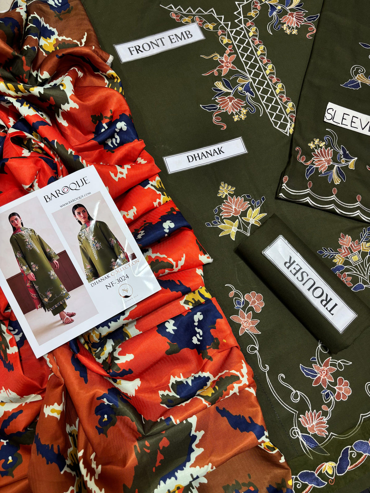 BAROQUE LUXRY DHANAK COLLECTION 3PC HIT CODE