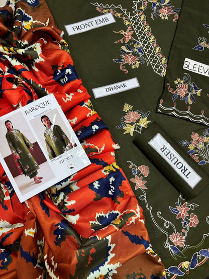 BAROQUE LUXRY DHANAK COLLECTION 3PC HIT CODE