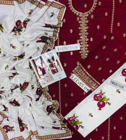 PREET PRET LUXURY DHANAK COLLECTION 3PC HIT CODE