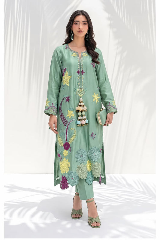 ETHNIC LUXURY SILK PRINT 2PC HIT CODE 7019