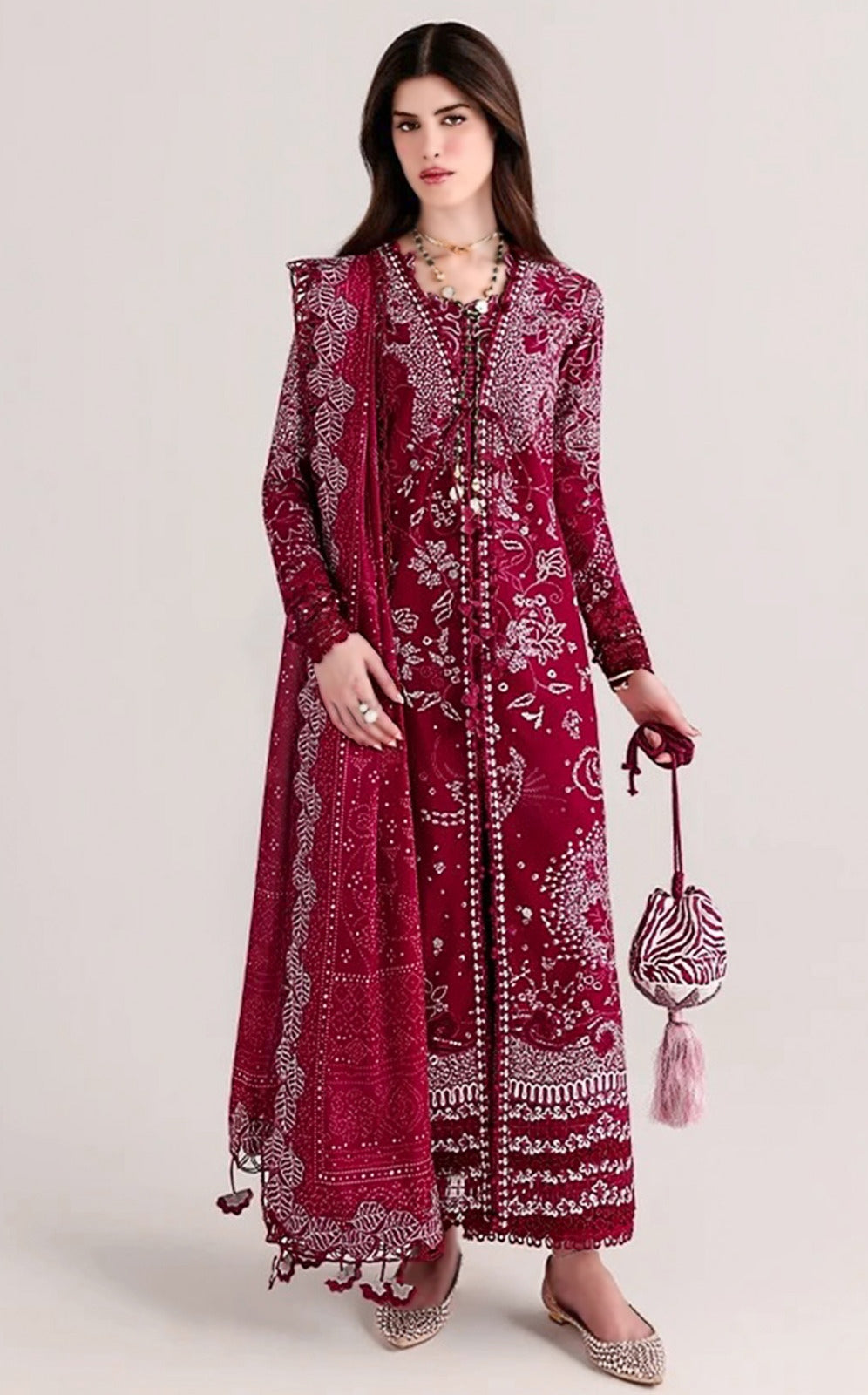 Suffuse Viscose Embroided 3pc Hit Code