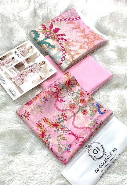 *SOHA BY GUL-JEE PRINT LAWN 3PC