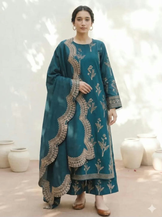 ZELLBURY DHANAK COLLECTION 3PC HIT CODE