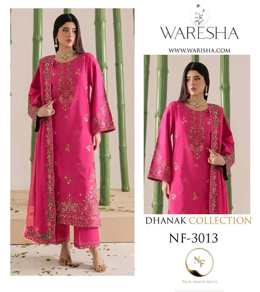 WARESHA DHANAK COLLECTION 3PC HIT CODE