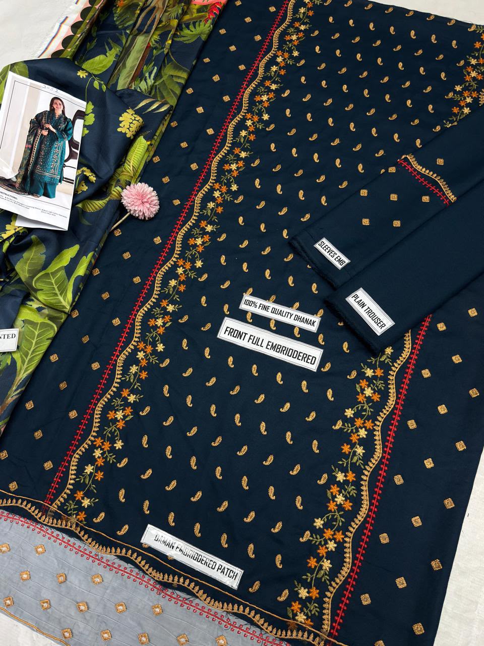 SOBIA NAZIR LUXURY DHANAK COLLECTION 3PC HIT CODE 3052