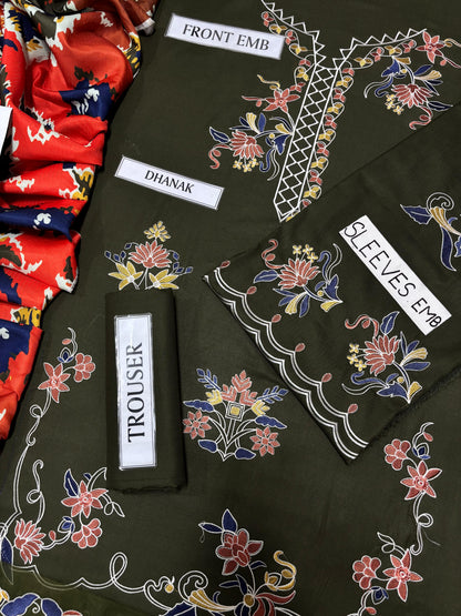 BAROQUE LUXRY DHANAK COLLECTION 3PC HIT CODE