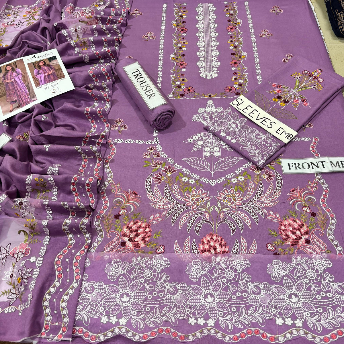 ANEELAS DHANAK COLLECTION 3PC HIT CODE